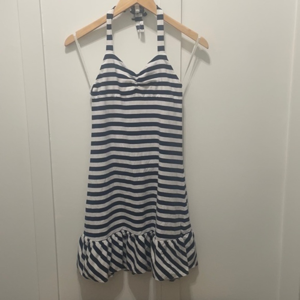 Navy/White Stripped XL (16) Dress.‎ American Living 100% Cotton Nautical